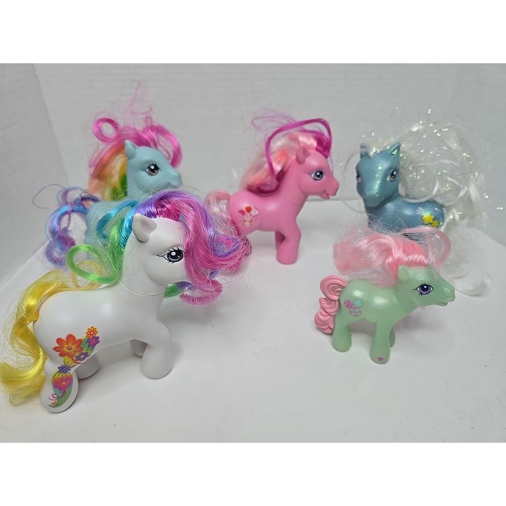 My Little Pony Generation 3 Lot of 5 Pony Figures Hasbro Vintage Cake Topper 4